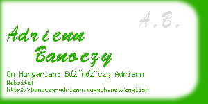 adrienn banoczy business card